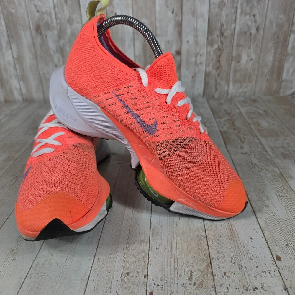 Nike Air Zoom Tempo NEXT% Flyknit Running‎ Shoes Womens Orange CI9924-800